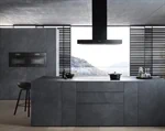 קולט אדים לתקרה (Island) 90 ס"מ Miele DA 6698 D Obsidian Black (OBSW) 2