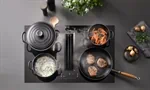 כיריים אינדוקציה Miele KMDA 7676 FL-A משולב יניקת אדים